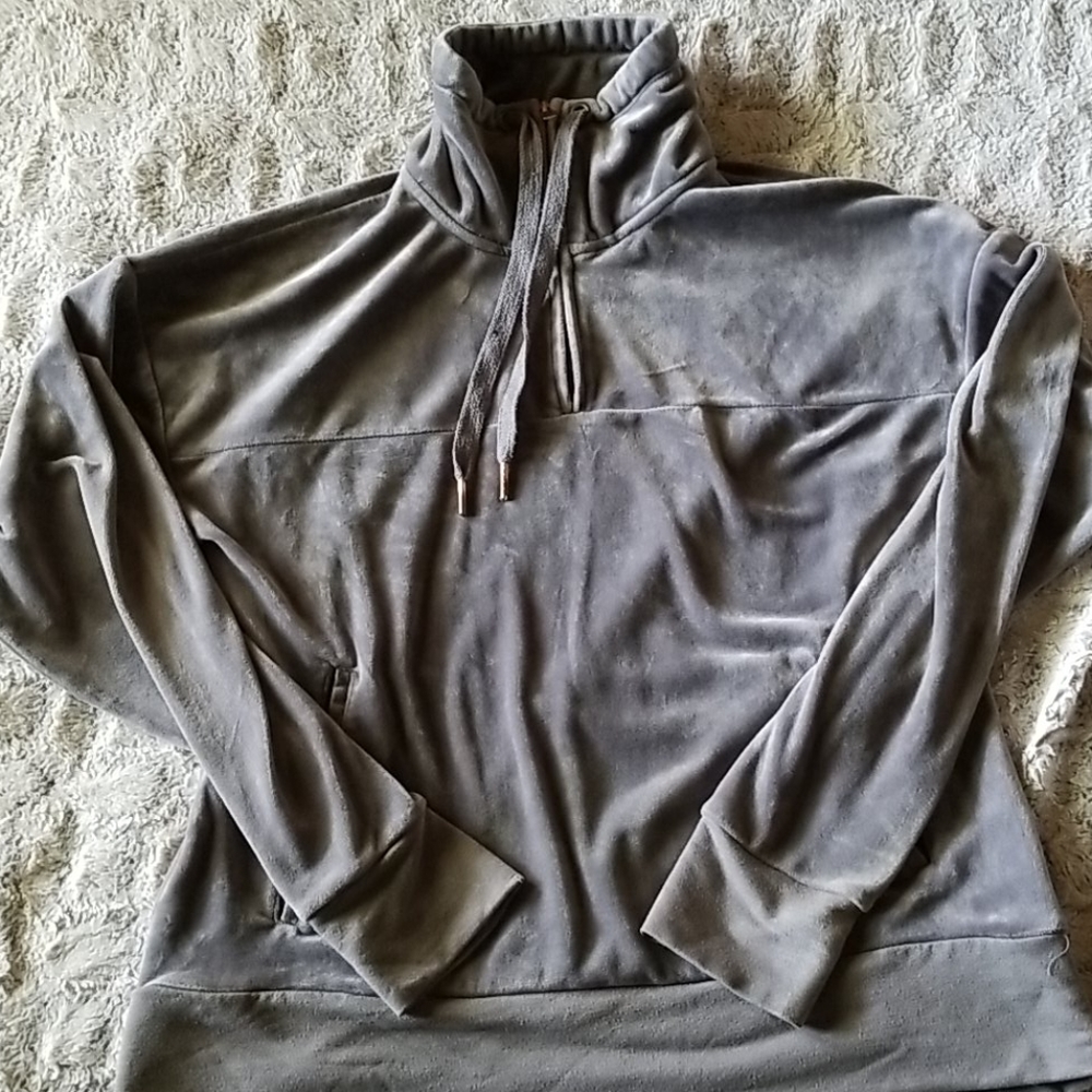 Grey pull over jacket